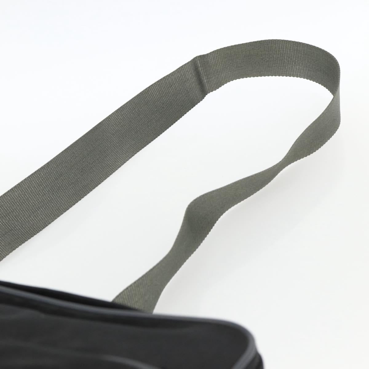 PRADA Sports Shoulder Bag Nylon Black Silver Auth gh1828