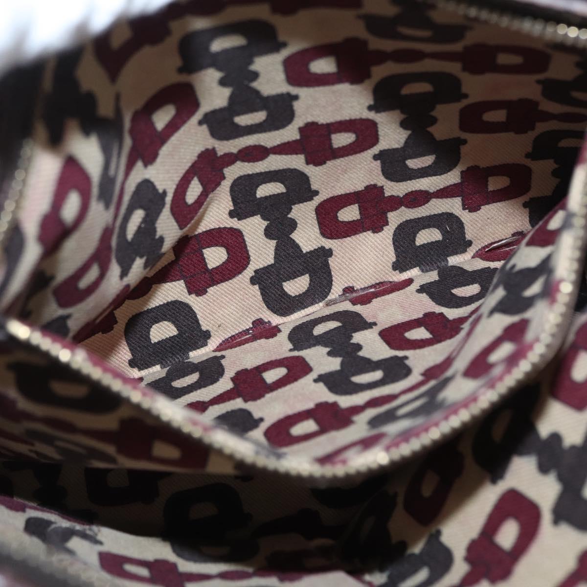 GUCCI GG Canvas Web Sherry Line Shoulder Bag Beige Gold Red 144388 Auth gh1840