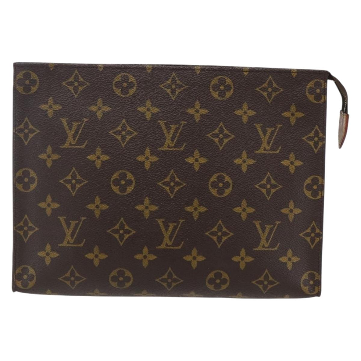 LOUIS VUITTON Monogram Poche Toilette 26 Pouch M47542 LV Auth gh1841