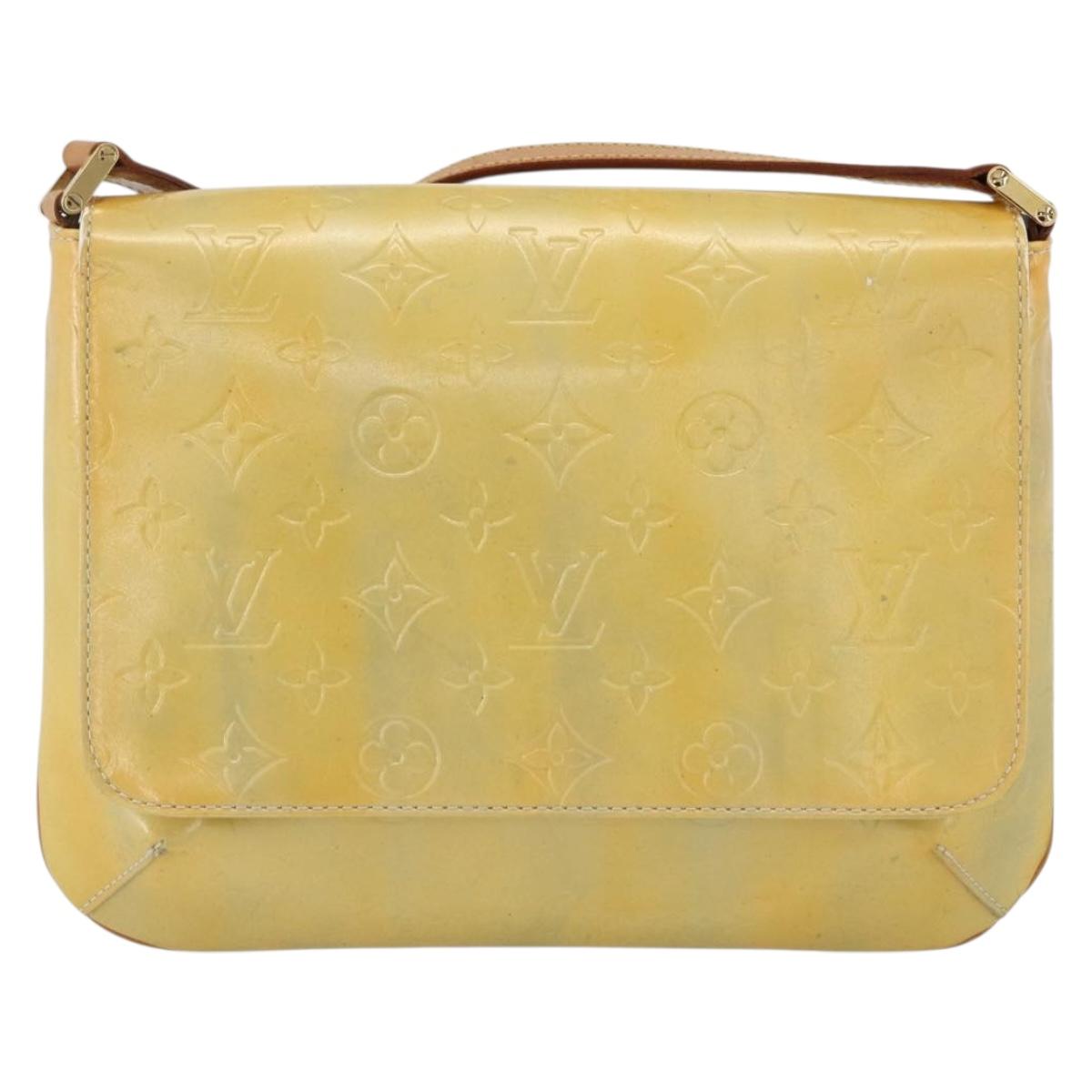 LOUIS VUITTON Monogram Vernis Thompson Street Bag Gris M91008 LV Auth gh1867
