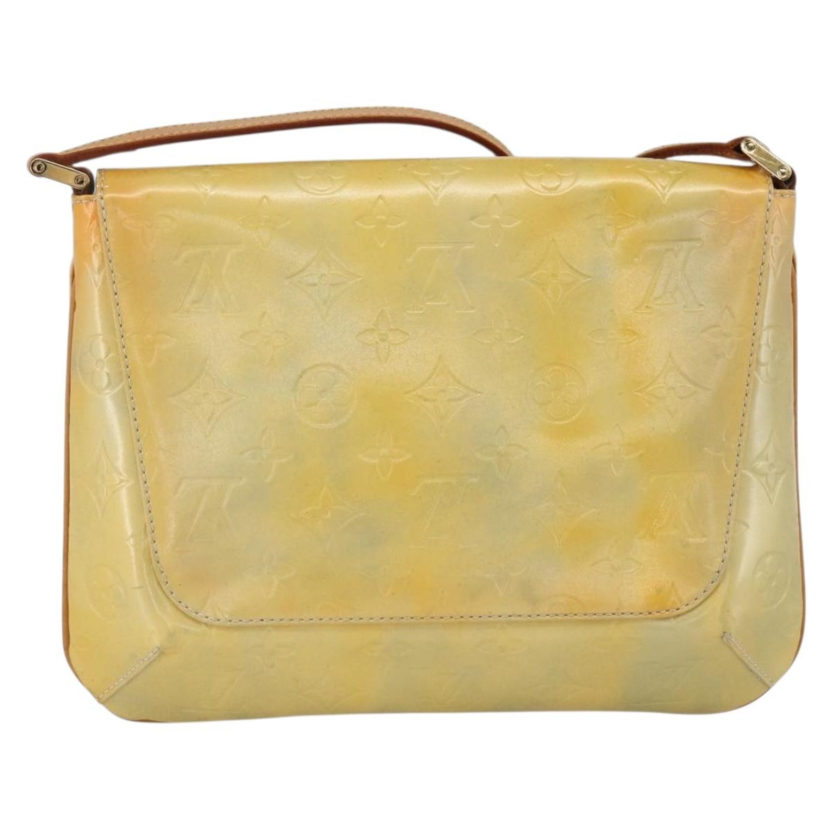 LOUIS VUITTON Monogram Vernis Thompson Street Bag Gris M91008 LV Auth gh1867