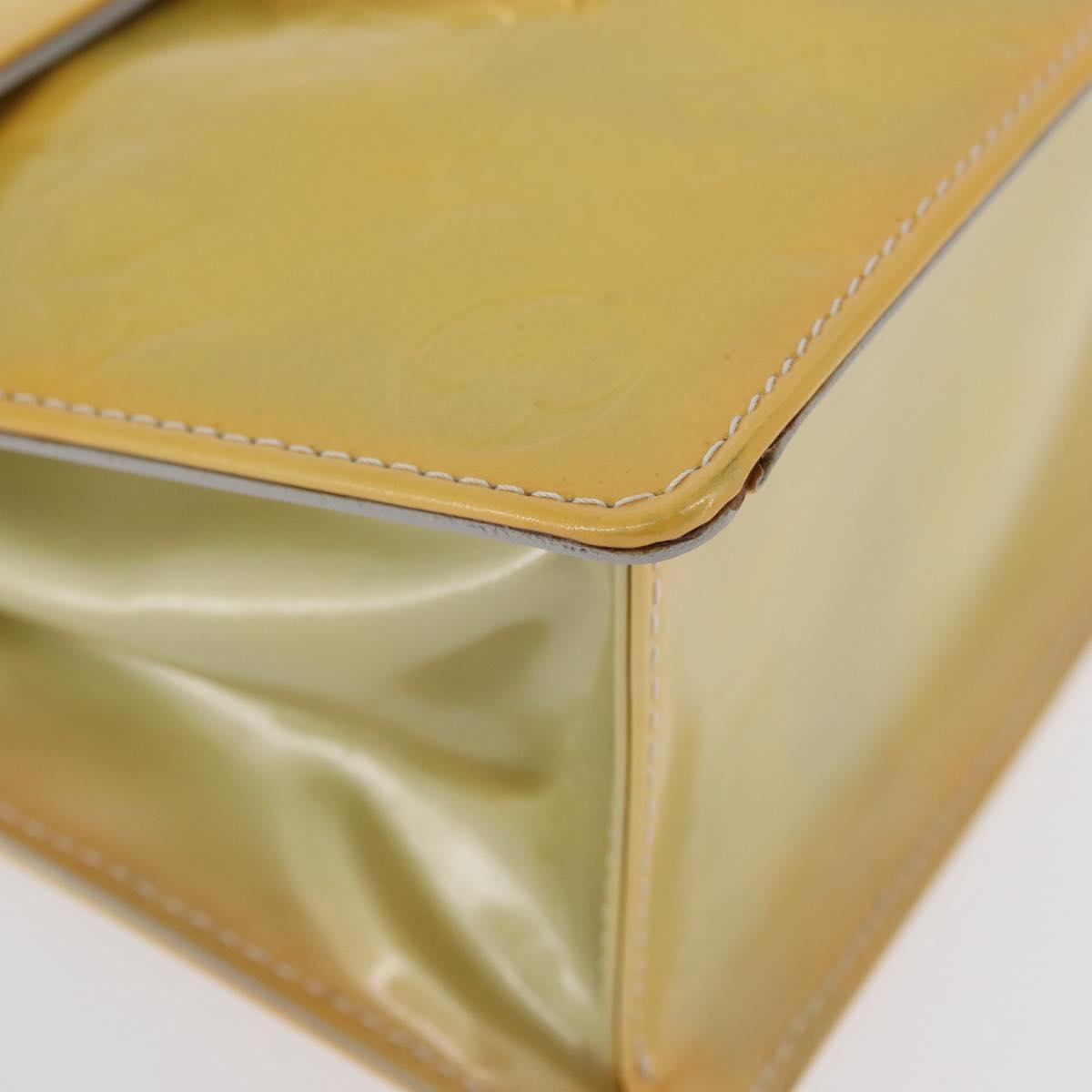 LOUIS VUITTON Monogram Vernis Spring Street Hand Bag Gris M91029 LV Auth gh1868