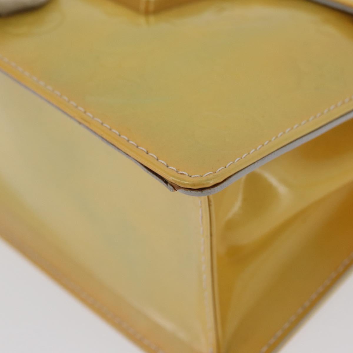 LOUIS VUITTON Monogram Vernis Spring Street Hand Bag Gris M91029 LV Auth gh1868