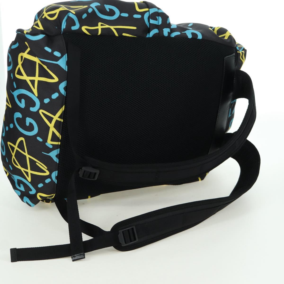 GUCCI Gucci Ghost Sherry Line Backpack Canvas Multicolor 429037 Auth gh1884M
