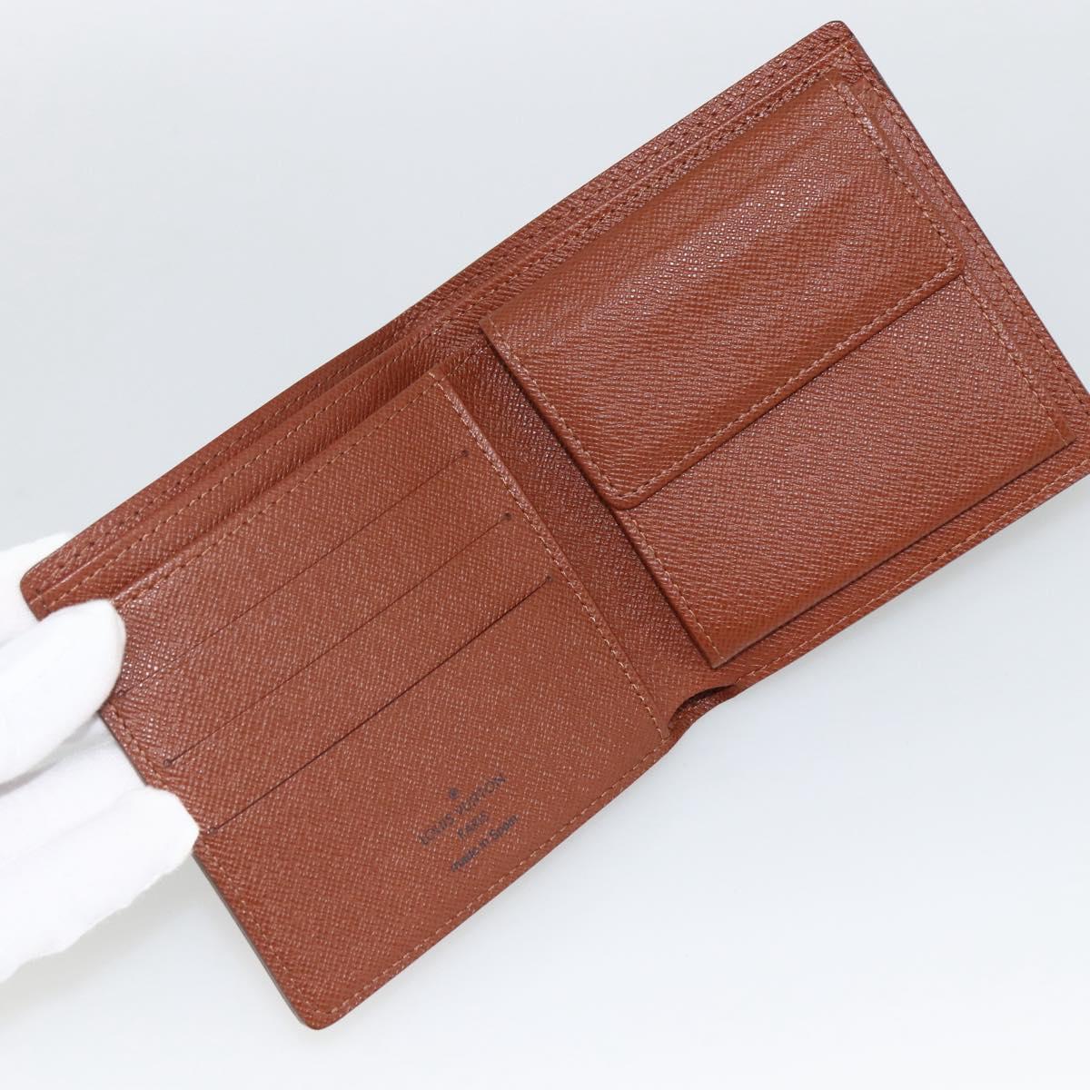 LOUIS VUITTON Monogram Portefeuille Marco Bifold Wallet M61675 LV Auth gh1887