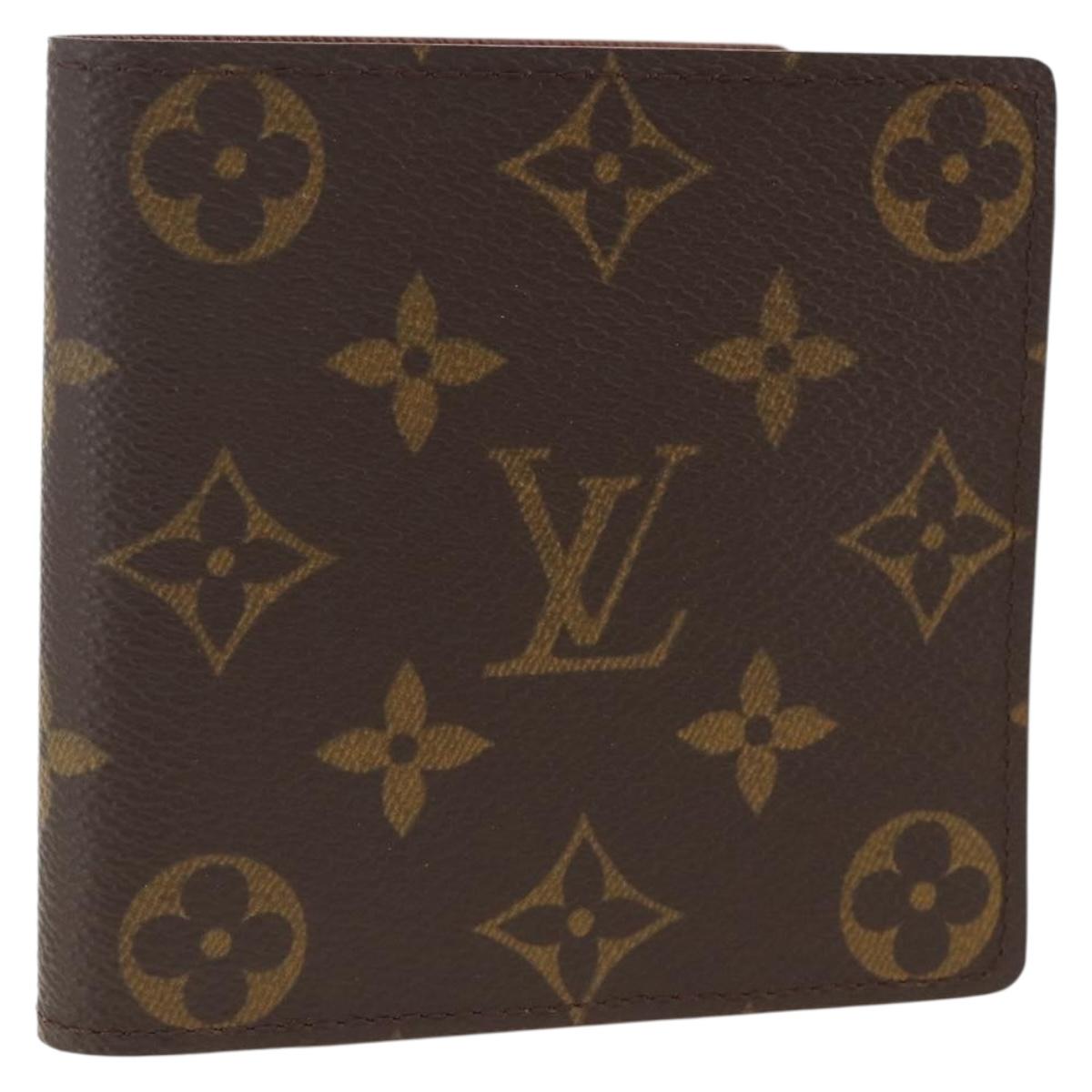 LOUIS VUITTON Monogram Portefeuille Marco Bifold Wallet M61675 LV Auth gh1887