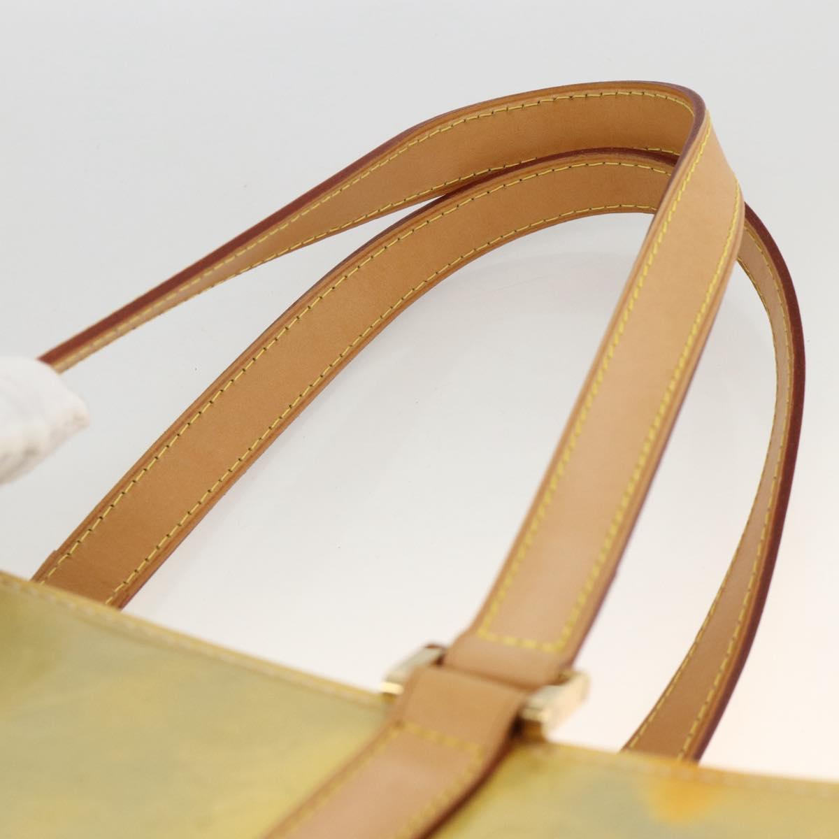LOUIS VUITTON Monogram Vernis Columbus Tote Bag Gris M91028 LV Auth gh1902