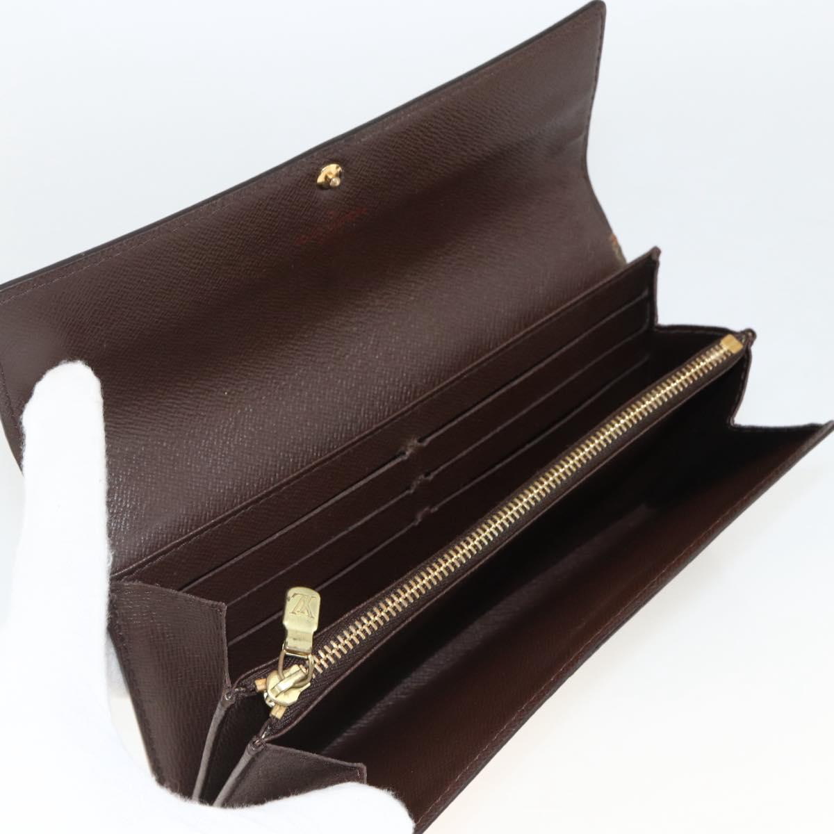 LOUIS VUITTON Monogram Damier Ebene Wallet 4 Set LV Auth gh1956