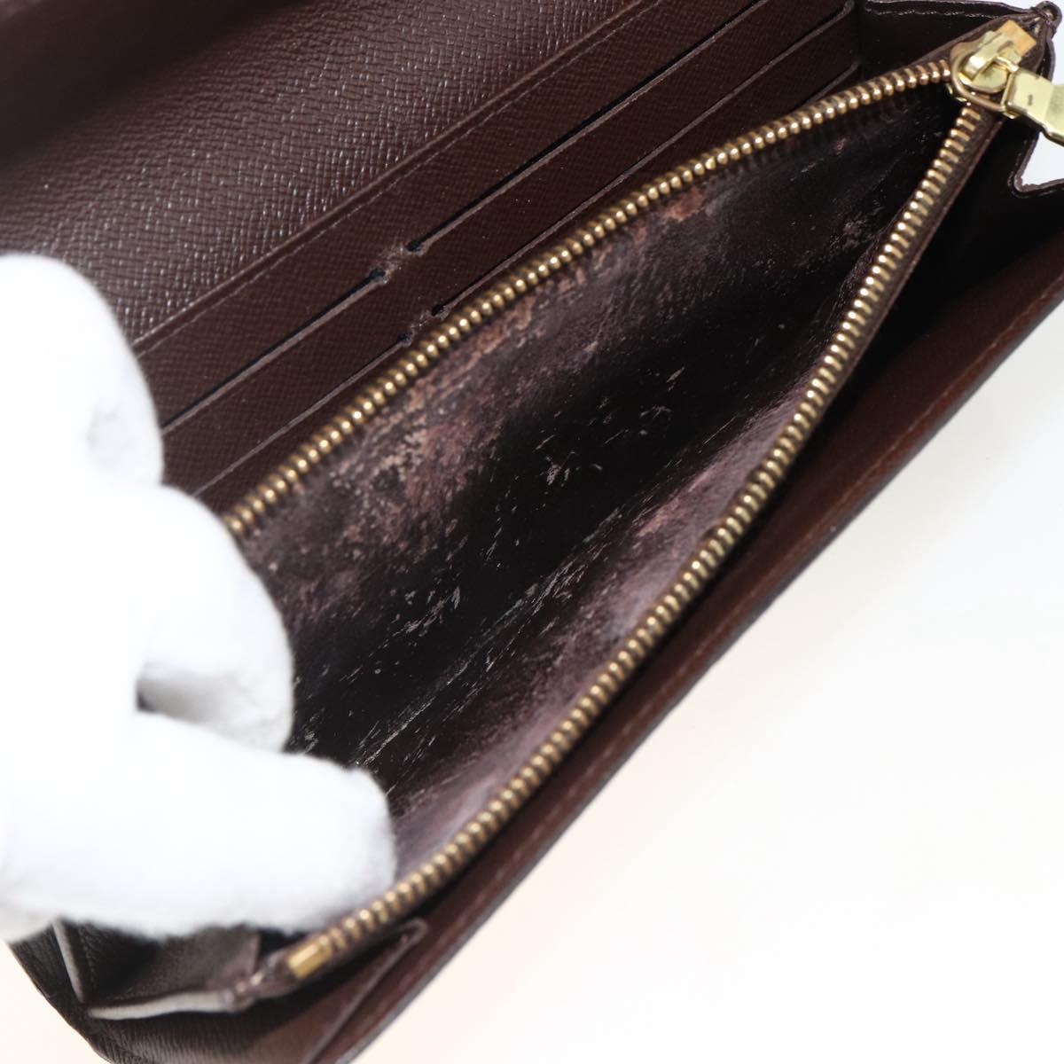 LOUIS VUITTON Monogram Damier Ebene Wallet 4 Set LV Auth gh1956