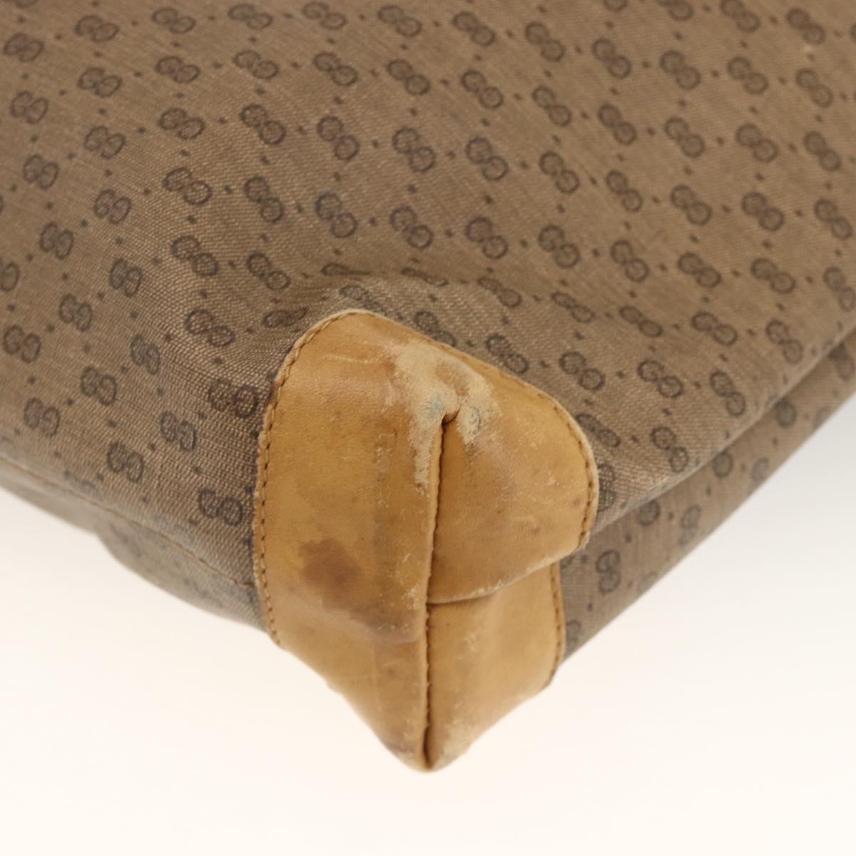 GUCCI Micro GG Supreme Web Sherry Line Bag PVC Beige 002 983 0054 Auth gh1966