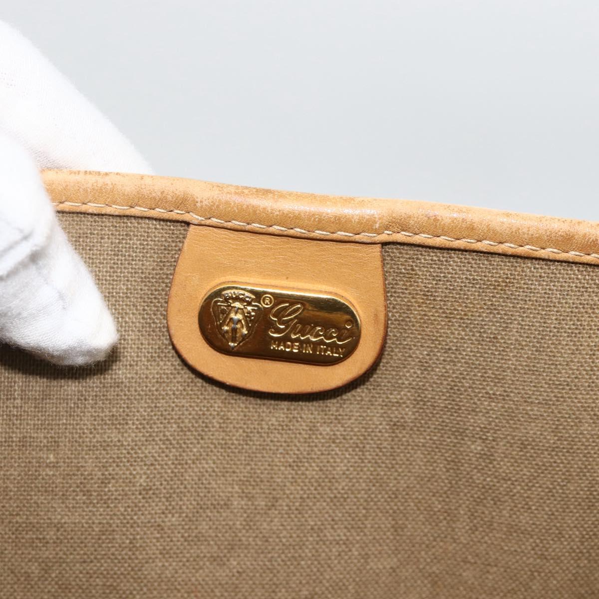 GUCCI Micro GG Supreme Web Sherry Line Bag PVC Beige 002 983 0054 Auth gh1966