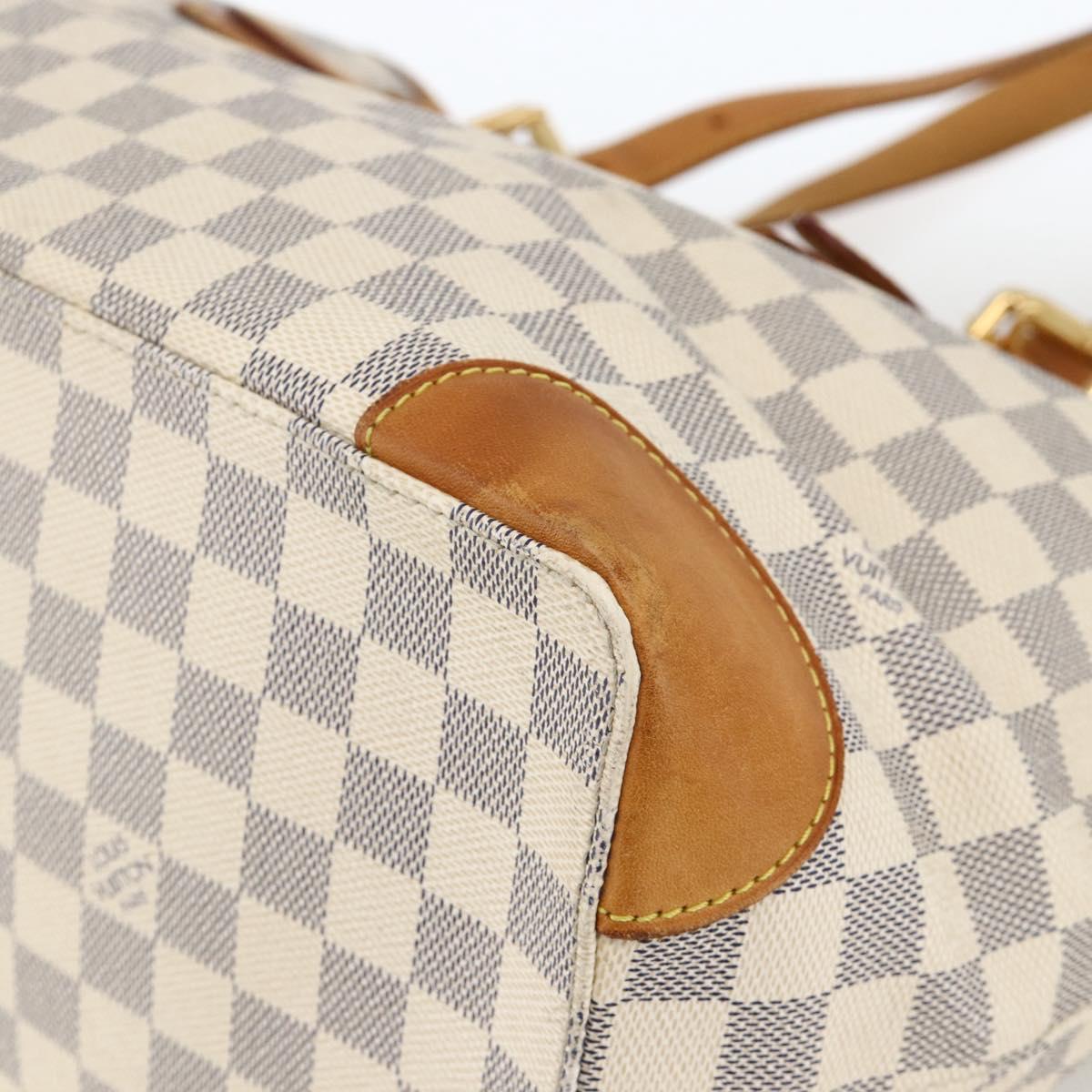 LOUIS VUITTON Damier Azur Hampstead MM Tote Bag N51206 LV Auth gh1973