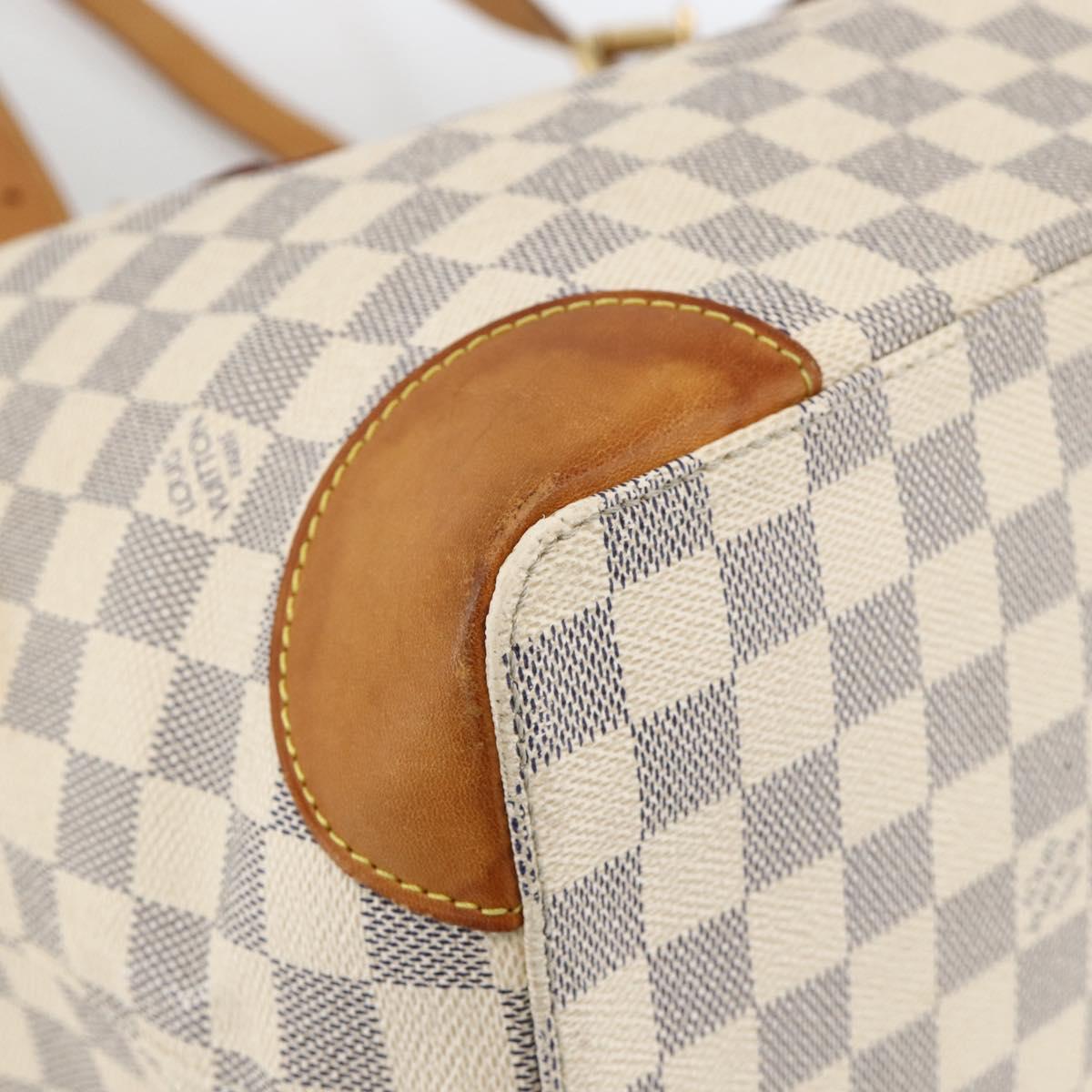 LOUIS VUITTON Damier Azur Hampstead MM Tote Bag N51206 LV Auth gh1973