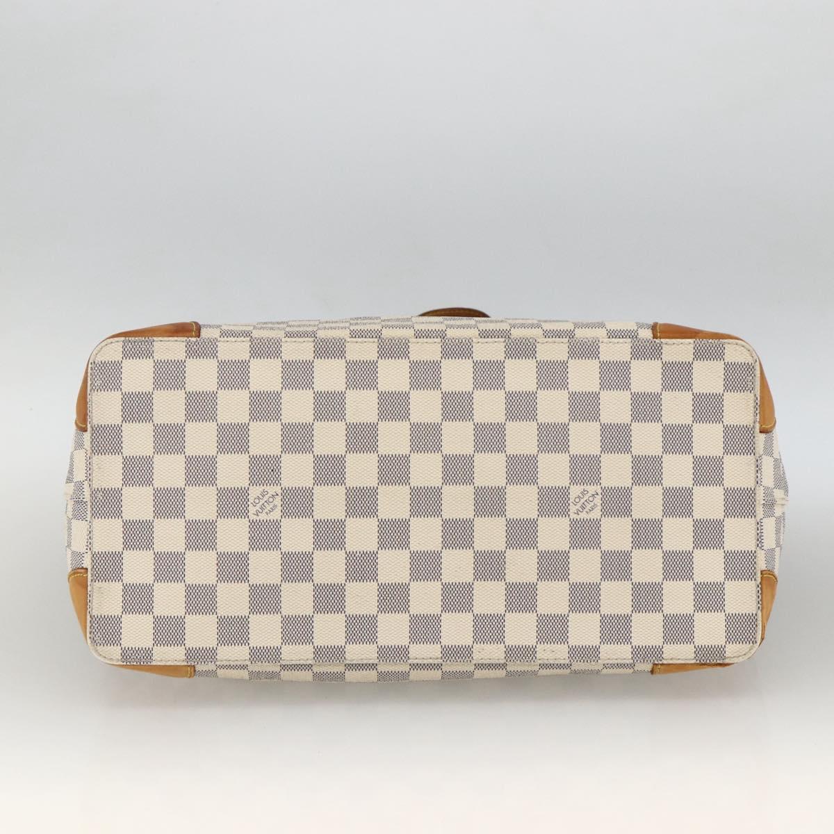 LOUIS VUITTON Damier Azur Hampstead MM Tote Bag N51206 LV Auth gh1973