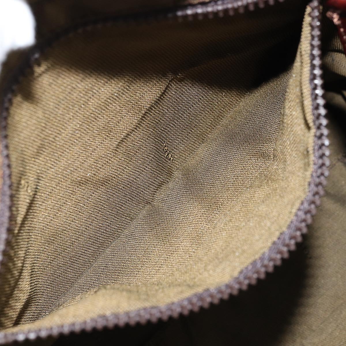FENDI Zucca Canvas Tote Bag Brown Black Auth gh1980