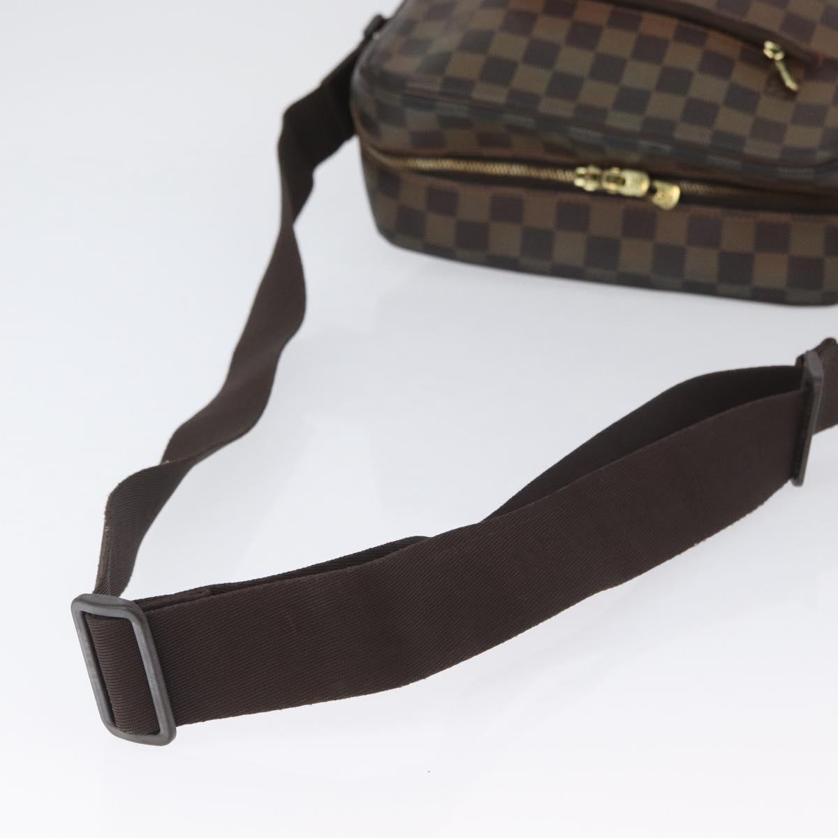 LOUIS VUITTON Damier Ebene Olaf MM Shoulder Bag N41441 LV Auth gh2004