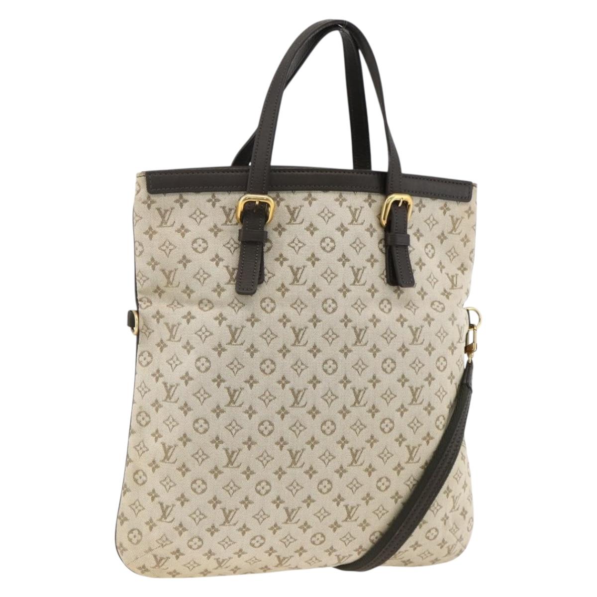 LOUIS VUITTON Monogram Mini Françoise Tote Bag 2way Khaki M92209 LV Auth gh2019