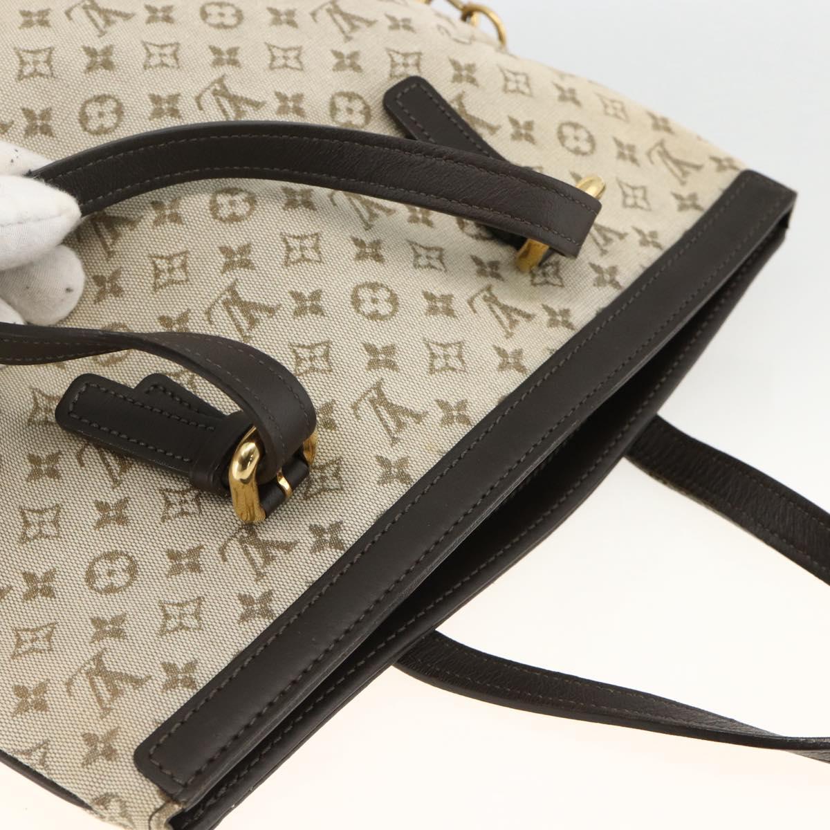 LOUIS VUITTON Monogram Mini Françoise Tote Bag 2way Khaki M92209 LV Auth gh2019