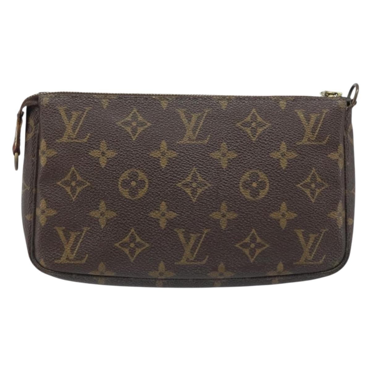 LOUIS VUITTON Monogram Pochette Accessoires Pouch M51980 LV Auth gh2020