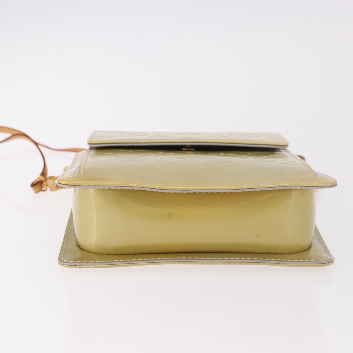 LOUIS VUITTON Monogram Vernis Motto Accessory Pouch Gris M91030 LV Auth gh2037