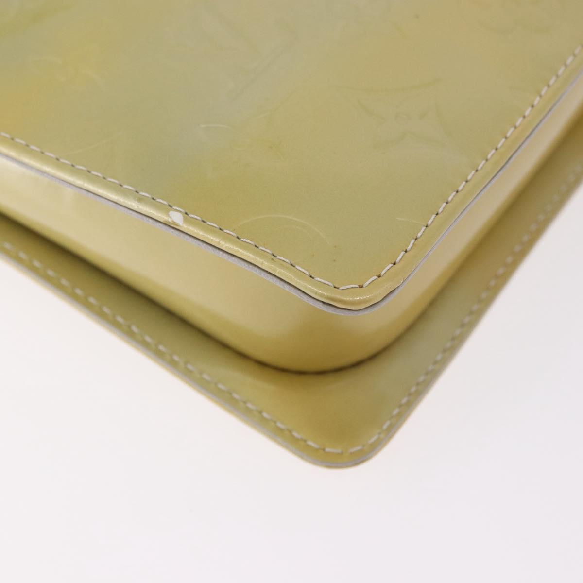 LOUIS VUITTON Monogram Vernis Motto Accessory Pouch Gris M91030 LV Auth gh2037