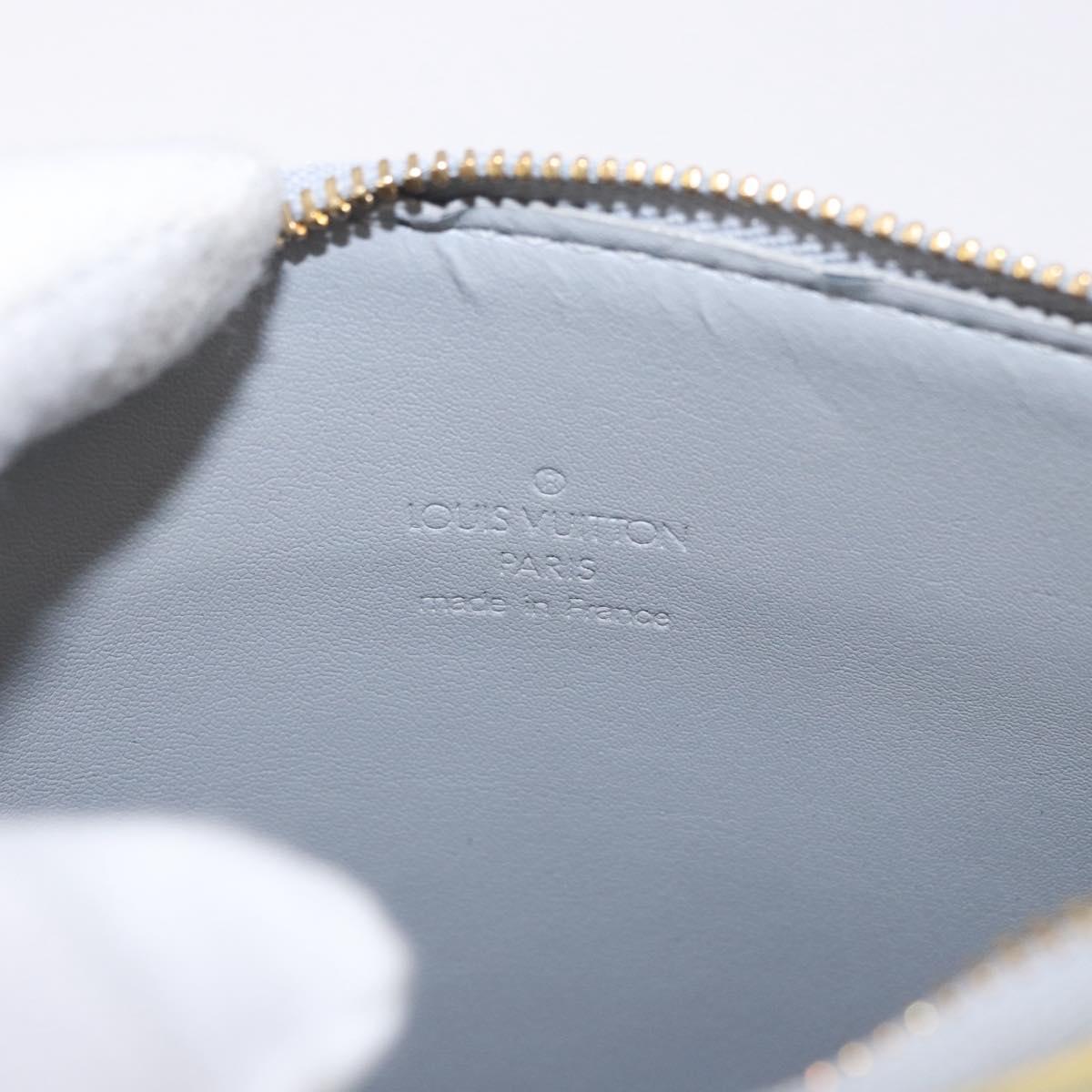 LOUIS VUITTON Monogram Vernis Motto Accessory Pouch Gris M91030 LV Auth gh2037