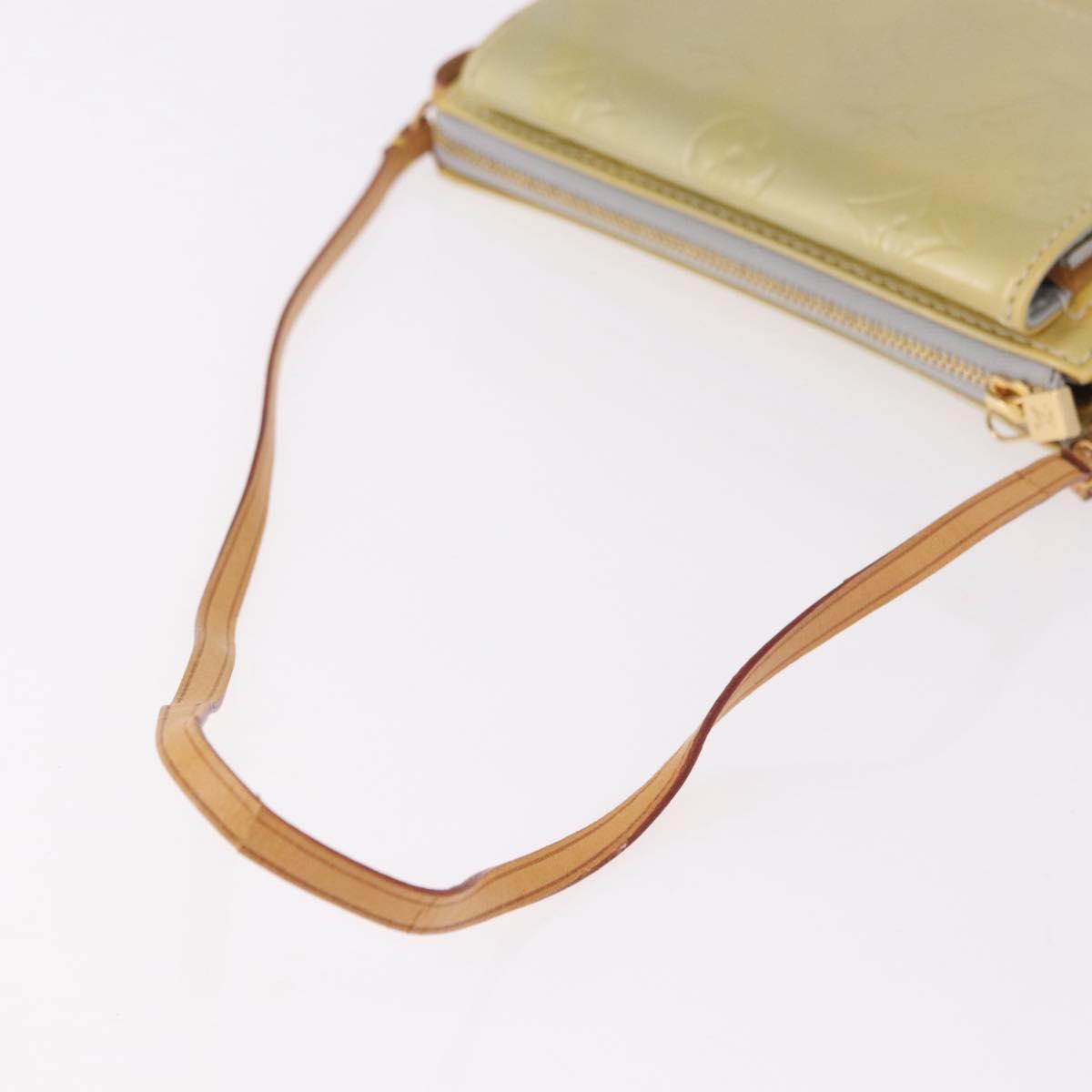 LOUIS VUITTON Monogram Vernis Motto Accessory Pouch Gris M91030 LV Auth gh2037