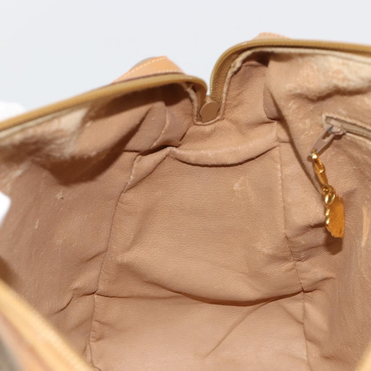GUCCI Micro GG Supreme Hand Bag PVC Beige Gold 002 104 0033 Auth gh2038