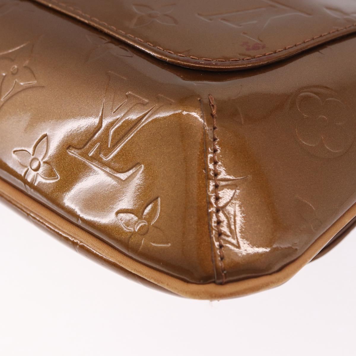LOUIS VUITTON Monogram Vernis Thompson Street Bag Bronze M91124 LV Auth gh2039