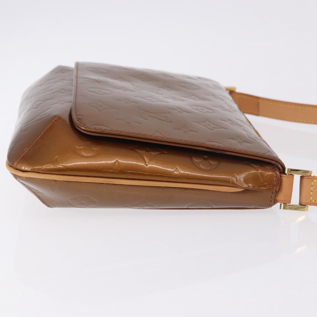 LOUIS VUITTON Monogram Vernis Thompson Street Bag Bronze M91124 LV Auth gh2039