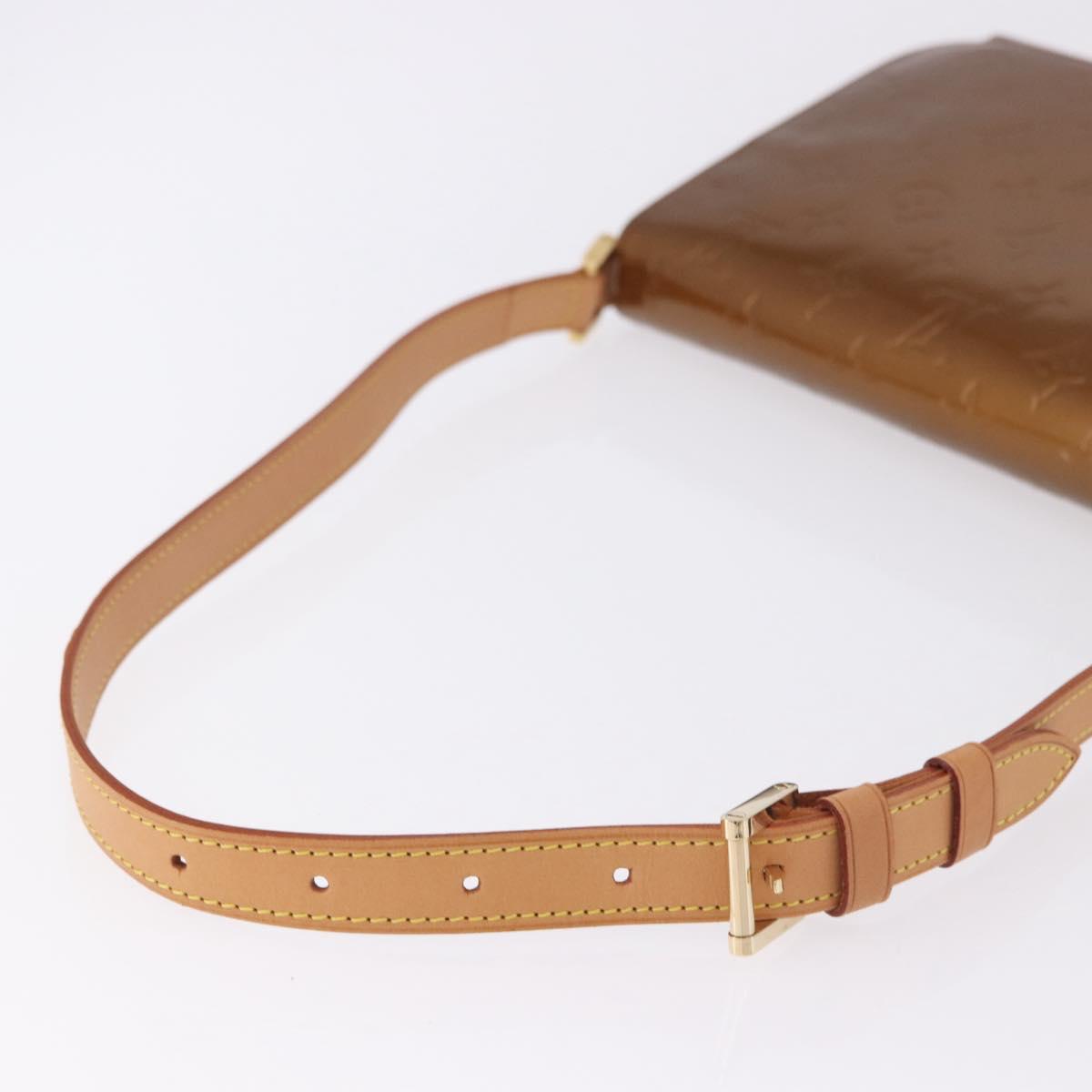 LOUIS VUITTON Monogram Vernis Thompson Street Bag Bronze M91124 LV Auth gh2039