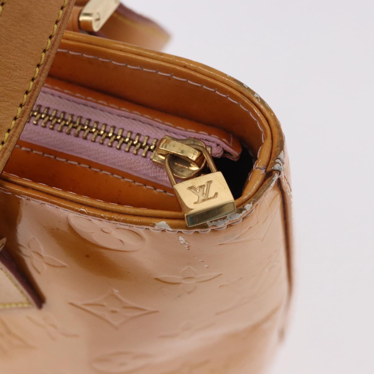 LOUIS VUITTON Monogram Vernis Houston Bag Marshmallow Pink M91302 LV Auth gh2094