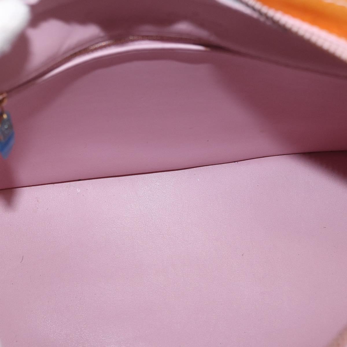 LOUIS VUITTON Monogram Vernis Houston Bag Marshmallow Pink M91302 LV Auth gh2094
