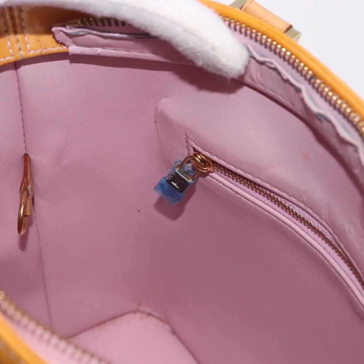 LOUIS VUITTON Monogram Vernis Houston Bag Marshmallow Pink M91302 LV Auth gh2094