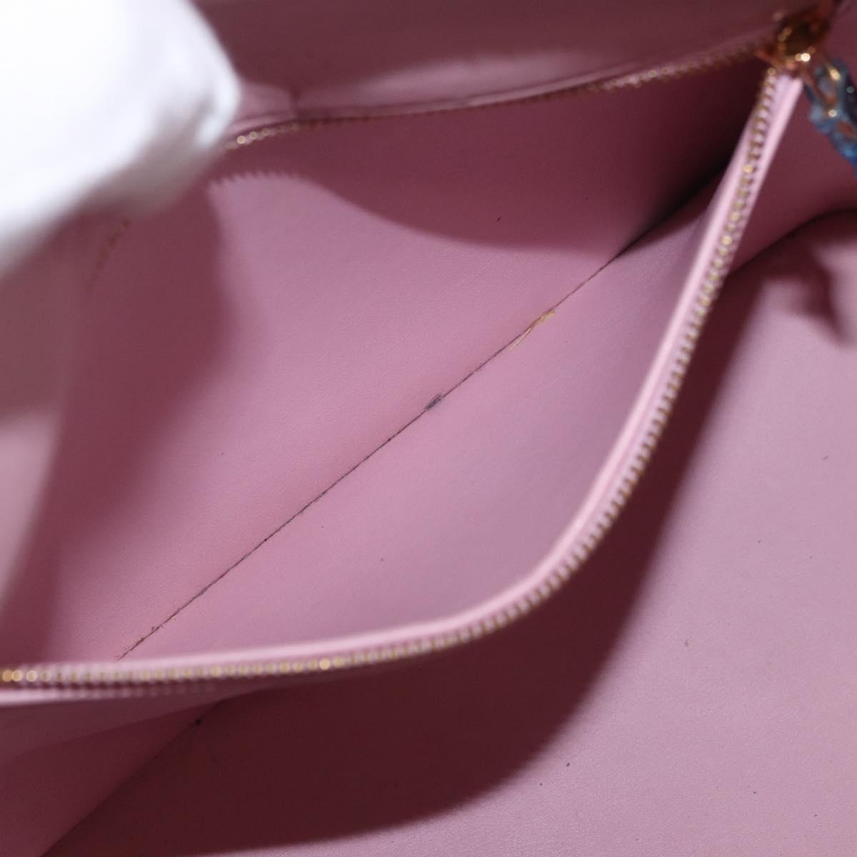 LOUIS VUITTON Monogram Vernis Houston Bag Marshmallow Pink M91302 LV Auth gh2094