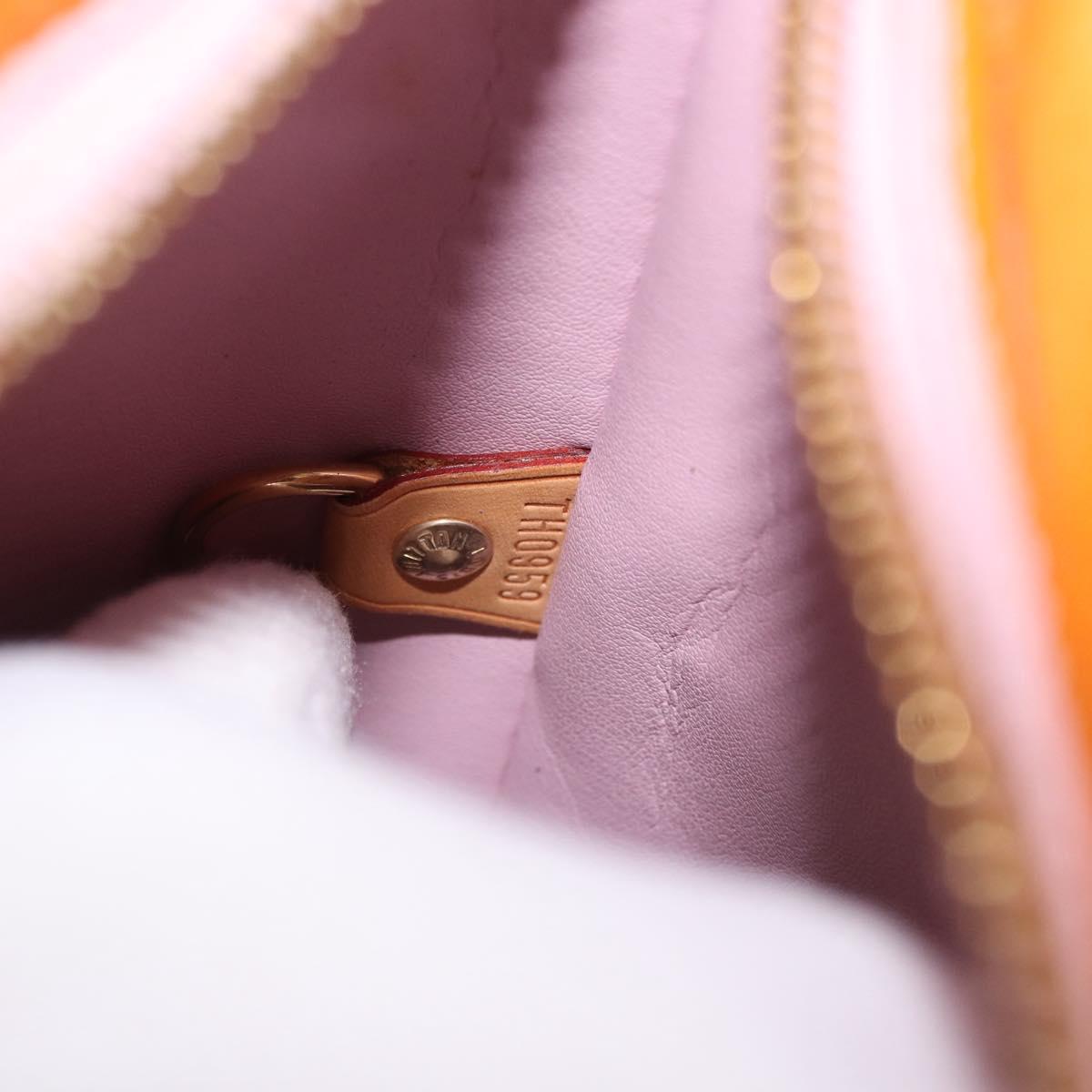 LOUIS VUITTON Monogram Vernis Houston Bag Marshmallow Pink M91302 LV Auth gh2094