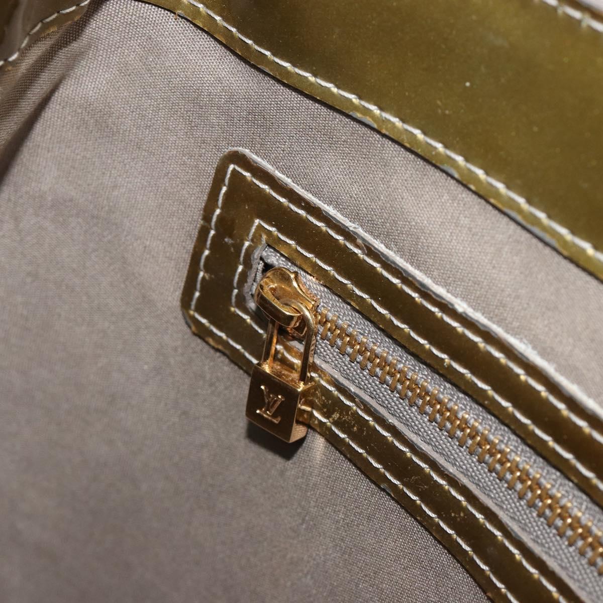 LOUIS VUITTON Monogram Vernis Wilshire PM Bag Gris Art Deco M91627 Auth gh2096