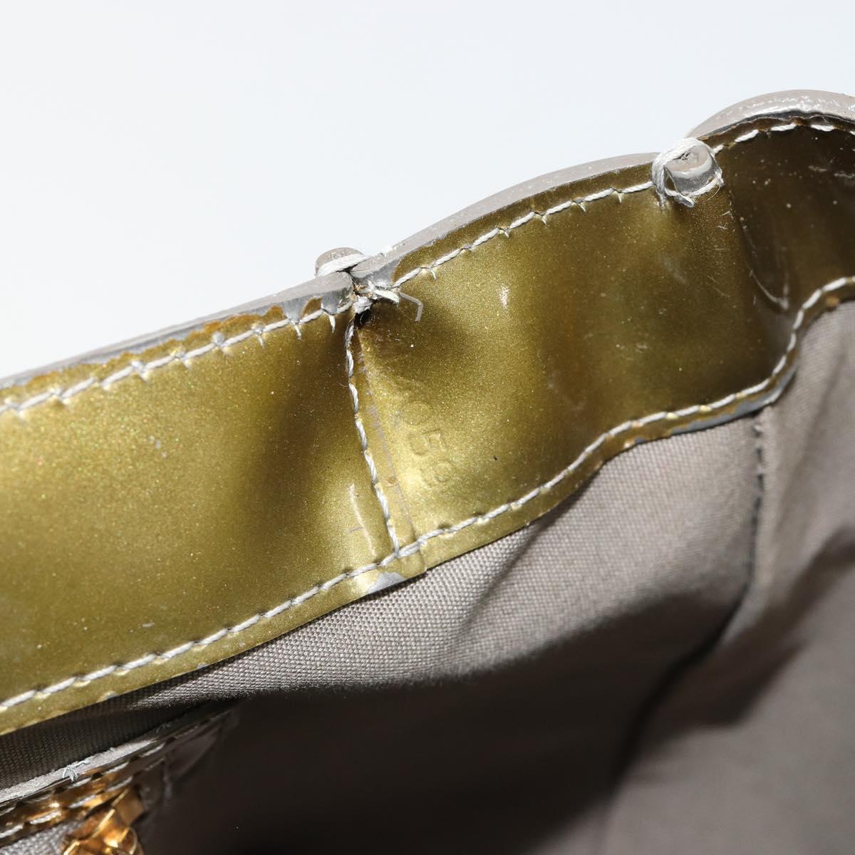 LOUIS VUITTON Monogram Vernis Wilshire PM Bag Gris Art Deco M91627 Auth gh2096
