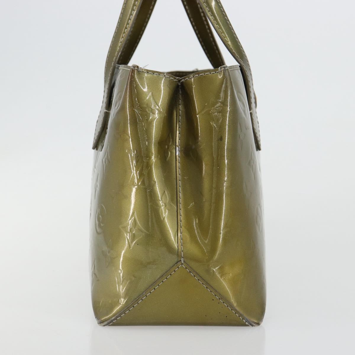 LOUIS VUITTON Monogram Vernis Wilshire PM Bag Gris Art Deco M91627 Auth gh2096
