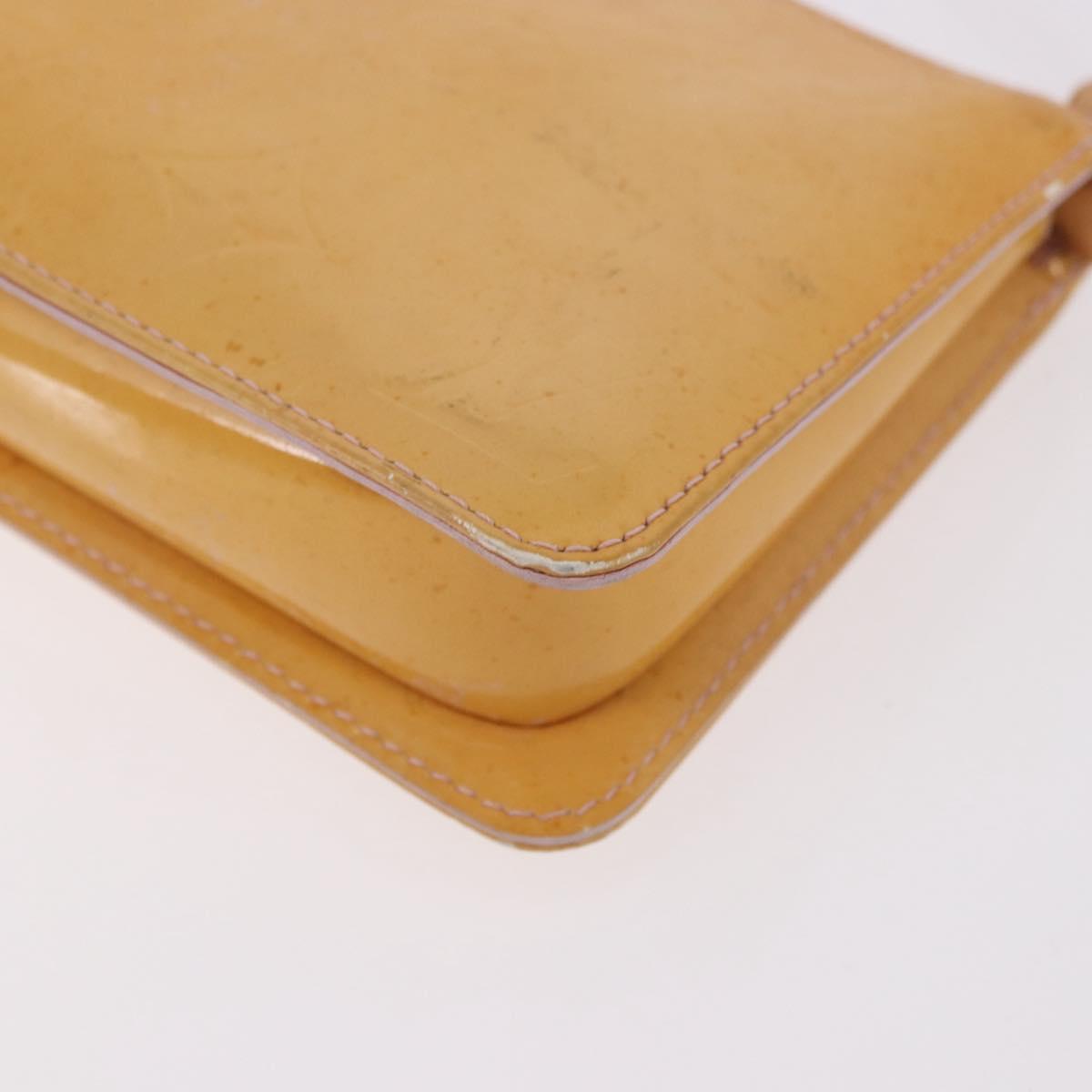 LOUIS VUITTON Monogram Vernis Lexington Accessory Pouch Pink M91057 Auth gh2098