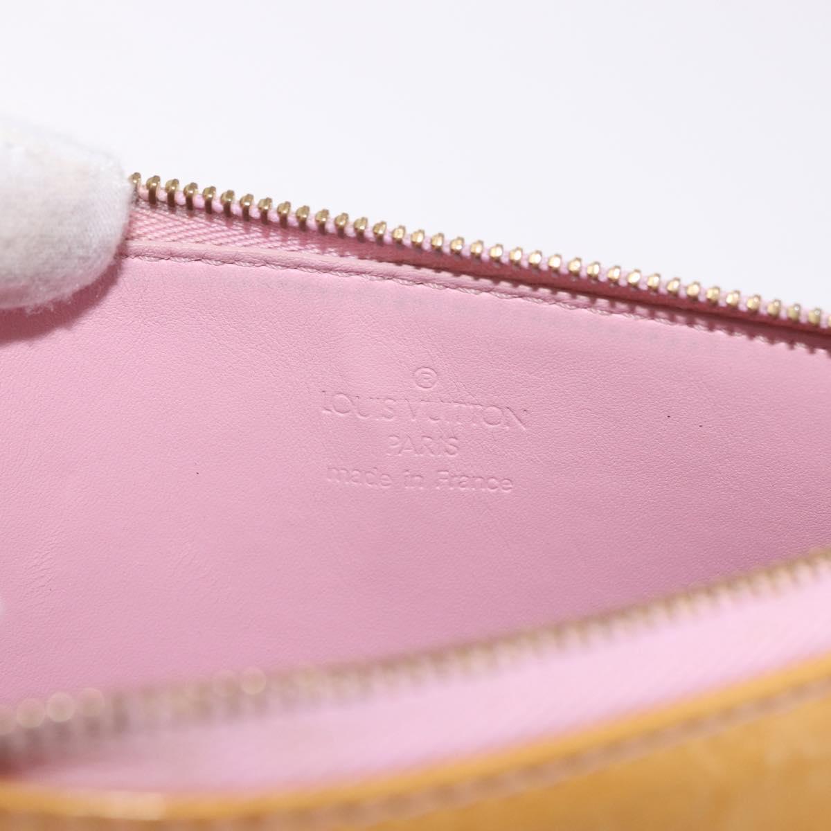 LOUIS VUITTON Monogram Vernis Lexington Accessory Pouch Pink M91057 Auth gh2098