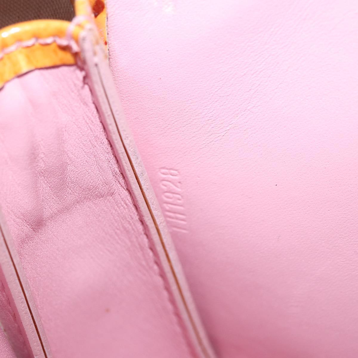 LOUIS VUITTON Monogram Vernis Lexington Accessory Pouch Pink M91057 Auth gh2098