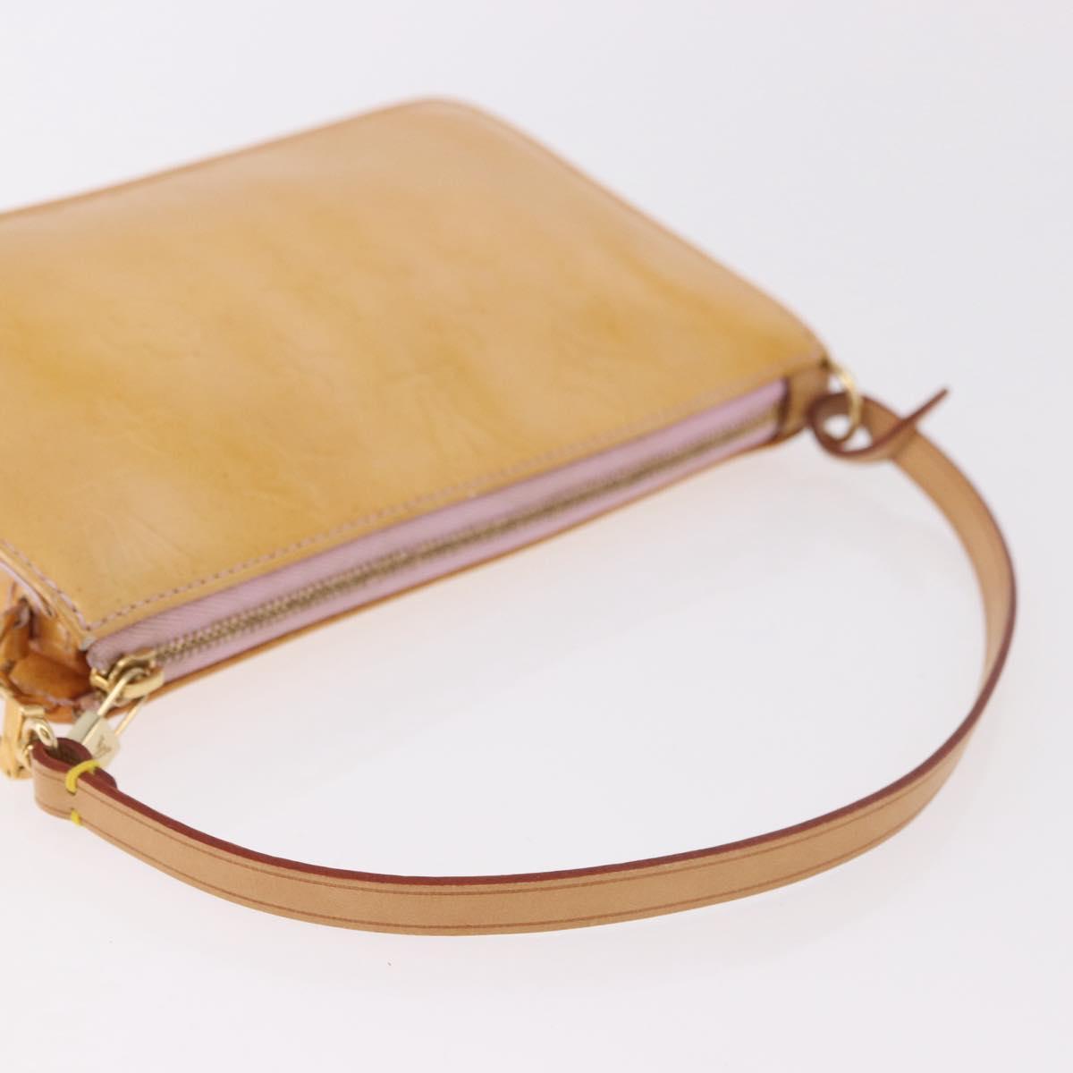 LOUIS VUITTON Monogram Vernis Lexington Accessory Pouch Pink M91057 Auth gh2098
