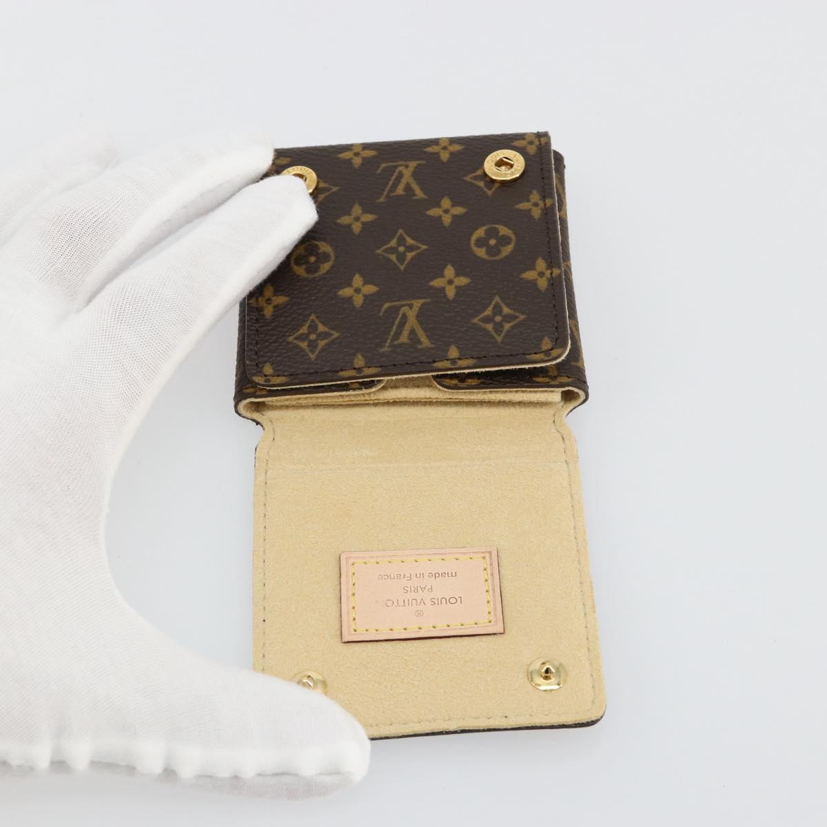 LOUIS VUITTON Monogram Jewelry case Jewelry Box LV Auth gh2101M