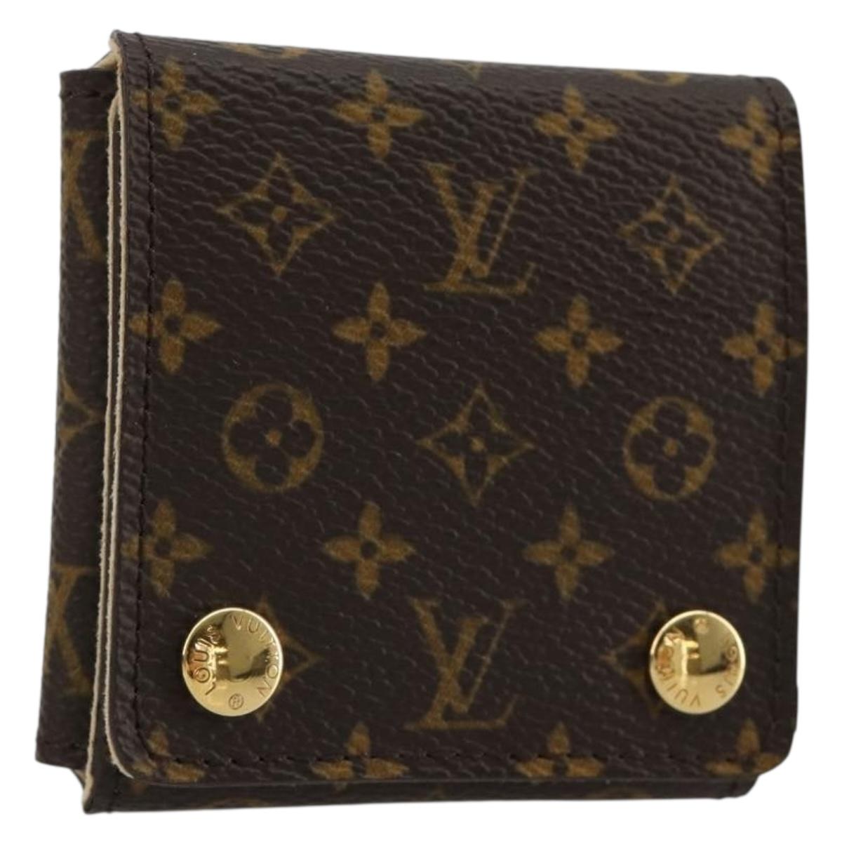 LOUIS VUITTON Monogram Jewelry case Jewelry Box LV Auth gh2101M