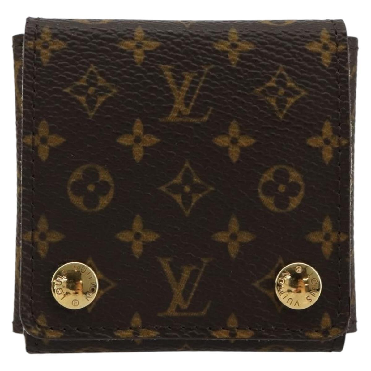 LOUIS VUITTON Monogram Jewelry case Jewelry Box LV Auth gh2101M