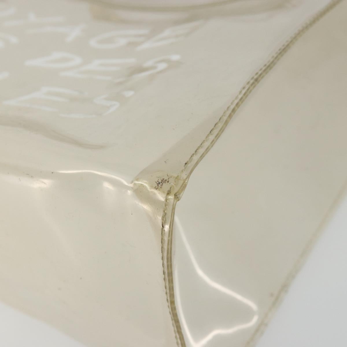 HERMES Vinyl Kelly Hand Bag Vinyl Clear Auth gh2102