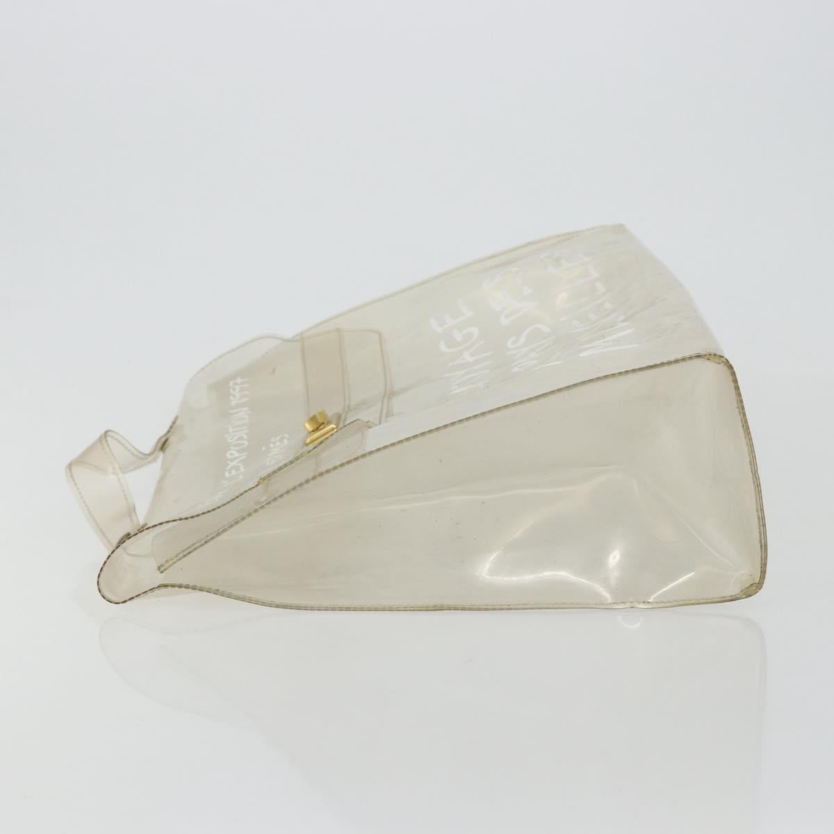 HERMES Vinyl Kelly Hand Bag Vinyl Clear Auth gh2102