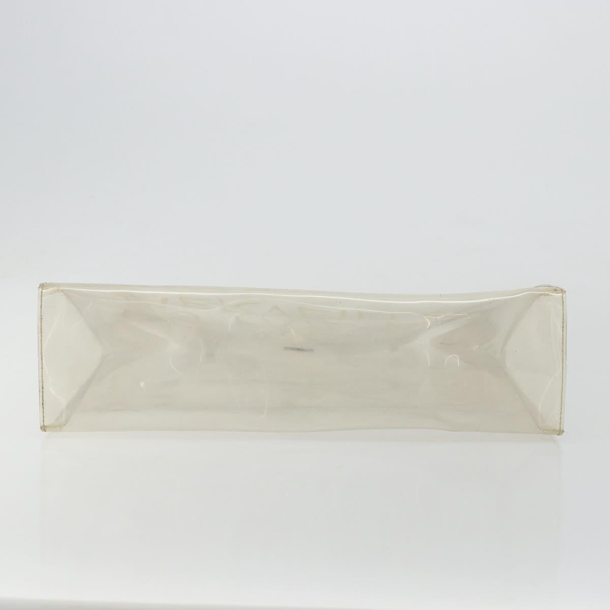 HERMES Vinyl Kelly Hand Bag Vinyl Clear Auth gh2102