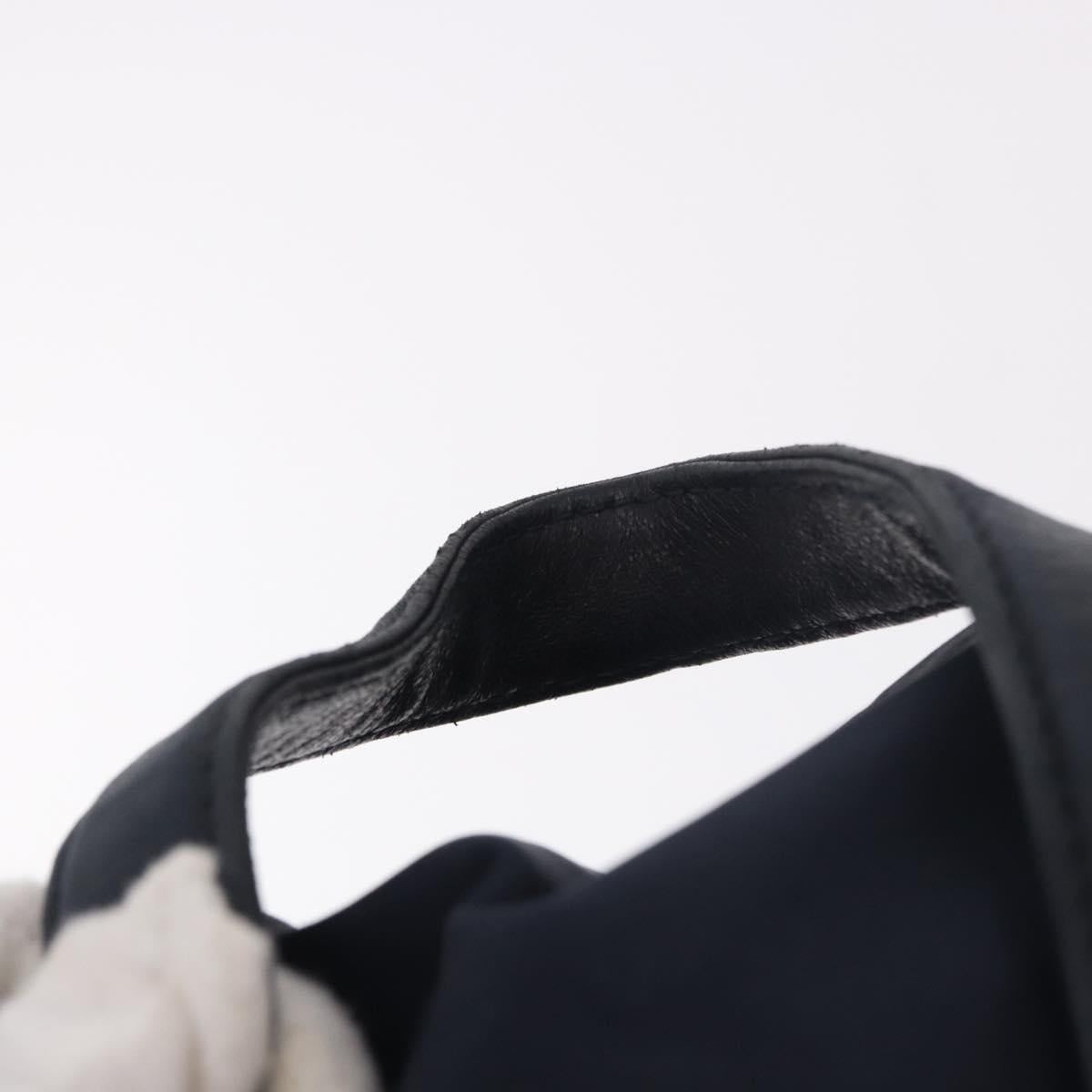 PRADA Backpack Nylon Navy Gold Auth gh2105